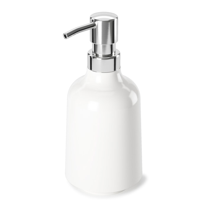 Porta Sabonete Líquido Step Melamina Umbra Branco - Madel Home