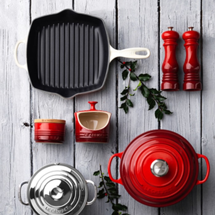Porta Sal em Cerâmica Vermelho Le Creuset - 12cm - Madel Home