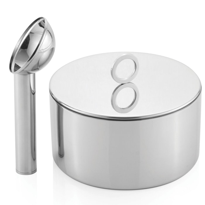 Porta Sorvete Térmico em Inox com Concha Venezia Riva - 18,5cm - Madel Home