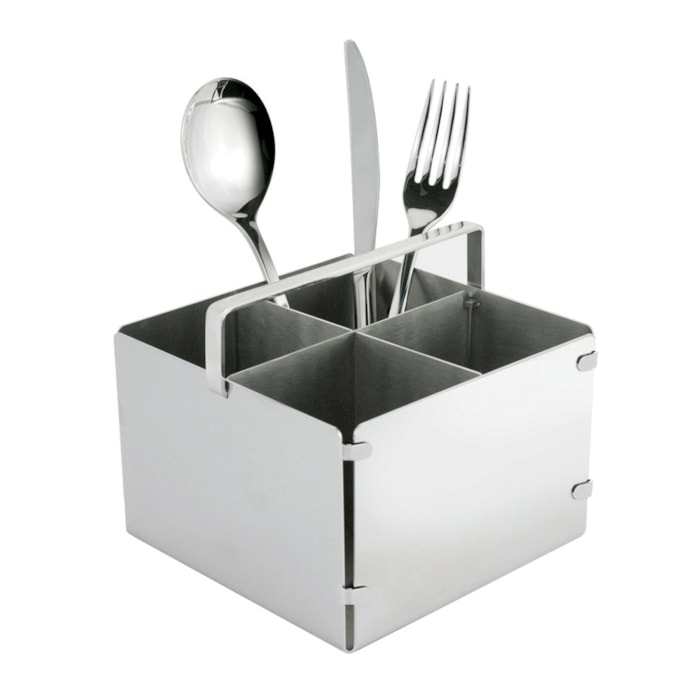 Porta Talher Pisa Inox Riva - Madel Home