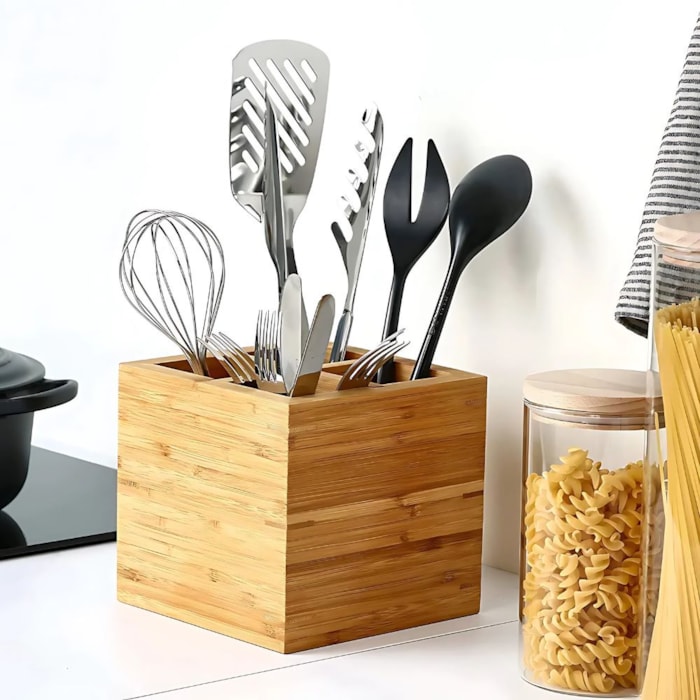 Porta Utensílios Bamboo Storage Systems Grande 16x16 cm Zwilling - Madel Home