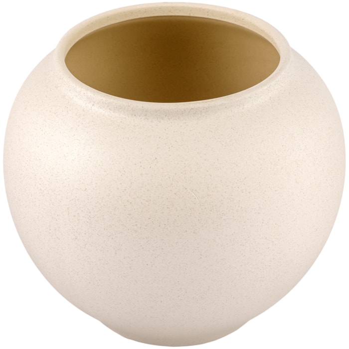 Pote de Cerâmica Decorativo Off White - 22cm - Madel Home