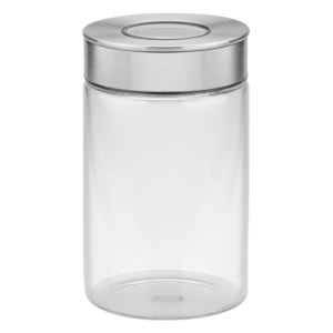 Pote de Vidro Purezza Tampa Aço Inox Tramontina - 1L 