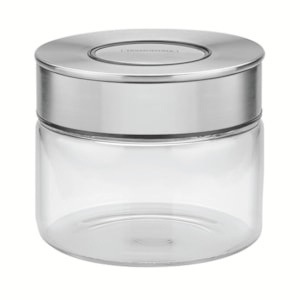 Pote de Vidro Purezza Tampa Aço Inox Tramontina - 400ml 