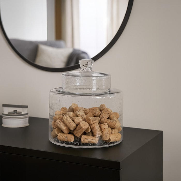 Pote de Vidro Refúgio Transparente - 30cm - Madel Home