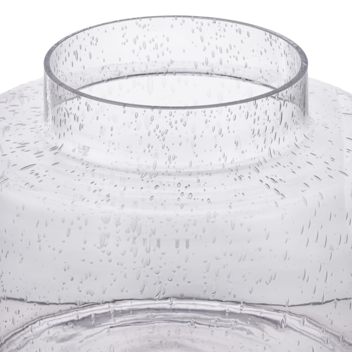 Pote de Vidro Refúgio Transparente - 30cm - Madel Home