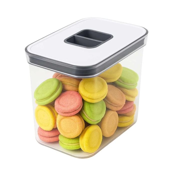 Pote Hermético em ABS Transparente e Tampa de Vedação Baker's Secret - 1600mL - Madel Home