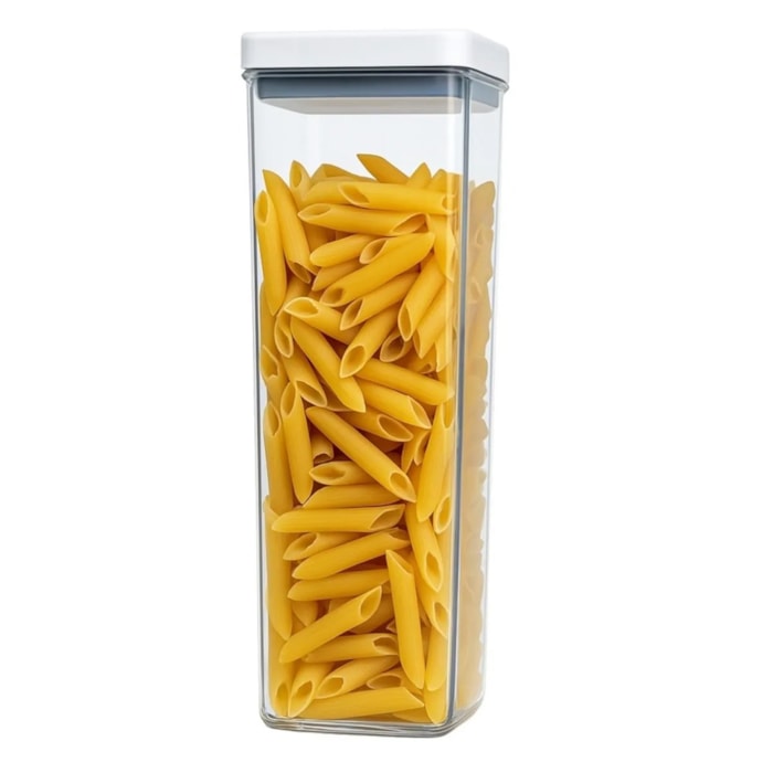 Pote Hermético em ABS Transparente e Tampa de Vedação Baker's Secret - 2000mL - Madel Home