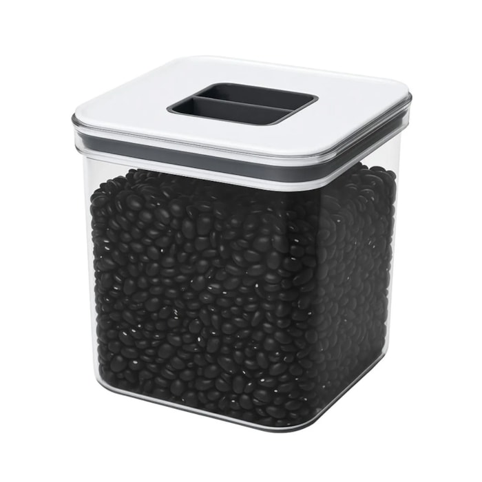 Pote Hermético em ABS Transparente e Tampa de Vedação Baker's Secret - 2500mL - Madel Home