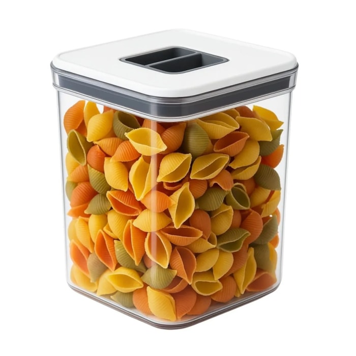 Pote Hermético em ABS Transparente e Tampa de Vedação Baker's Secret - 3900mL - Madel Home