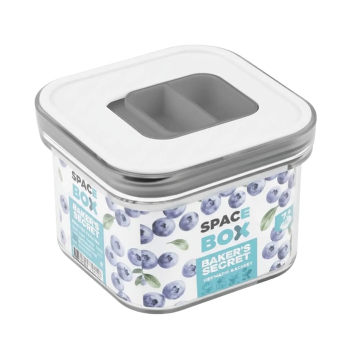 Pote Hermético em ABS Transparente e Tampa de Vedação Baker's Secret - 400mL - Madel Home