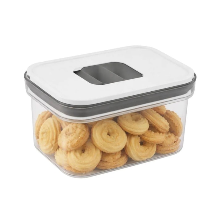Pote Hermético em ABS Transparente e Tampa de Vedação Baker's Secret - 700mL - Madel Home