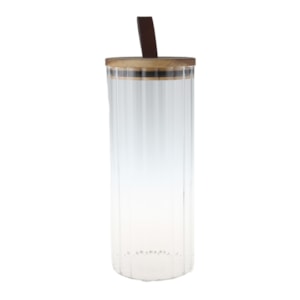 Pote Hermético Firenze Vidro Borossilicato Acácia - 1,3L