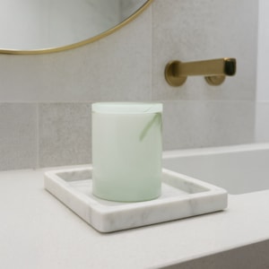 Pote para Lavabo em Vidro Verde Firenze - 13,5cm