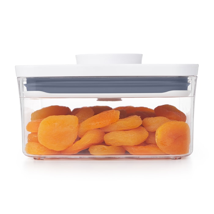 Pote Pop 2.0 Quadrado Baixo Oxo Transparente - 1L - Madel Home
