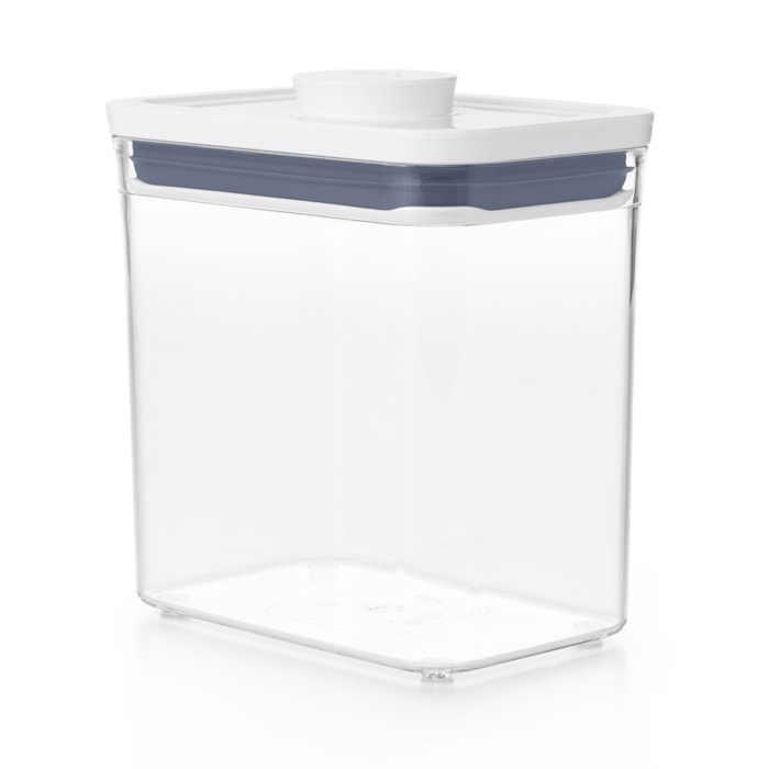 Pote Pop 2.0 Retangular Oxo Transparente - 1,6L - Madel Home