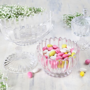 Potiche de Cristal Decorativo Geneva Wolff - 18cm 