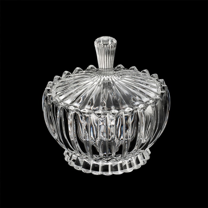 Potiche de Cristal Decorativo Geneva Wolff - 18cm  - Madel Home