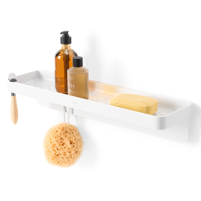 Prateleira Organizadora Flex Adesiva Abs Branca Umbra - Madel Home