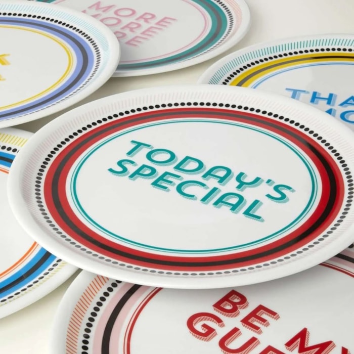 Prato de Pizza em Porcelana Colorido Guest Today's Special Bitossi - 32,5cm - Madel Home