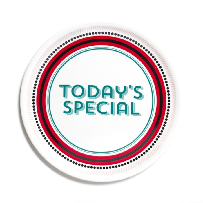 Prato de Pizza em Porcelana Colorido Guest Today's Special Bitossi - 32,5cm - Madel Home