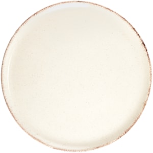 Prato de Sobremesa em Cerâmica Branca Laguna Noah - 20cm