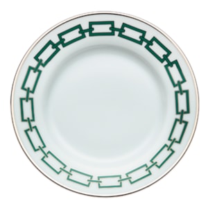 Prato de Sobremesa em Porcelana Verde Império Catena Ginori - 22cm