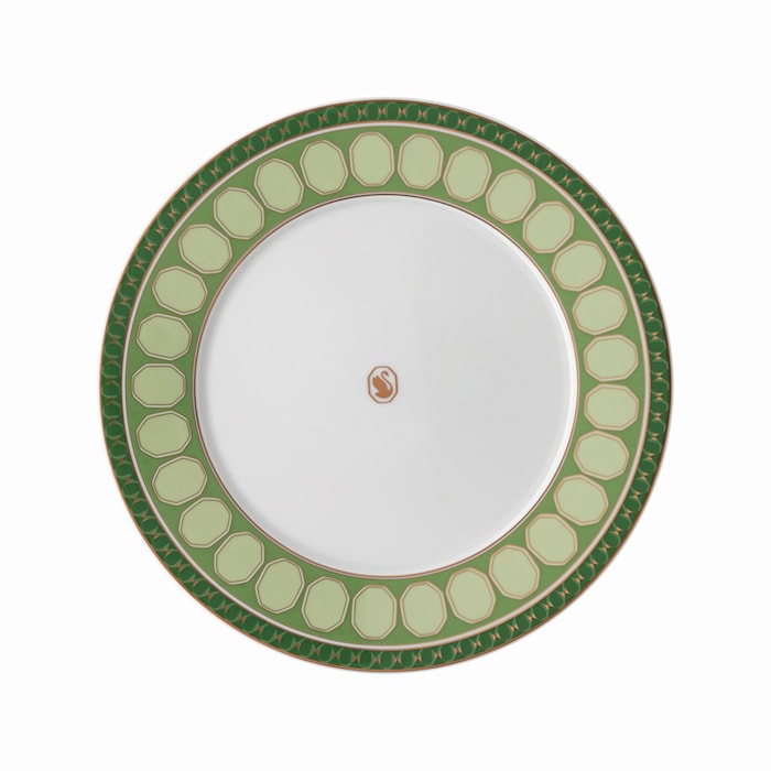 Prato de Sobremesa em Porcelana Verde Swarovski Rosenthal - 23cm - Madel Home