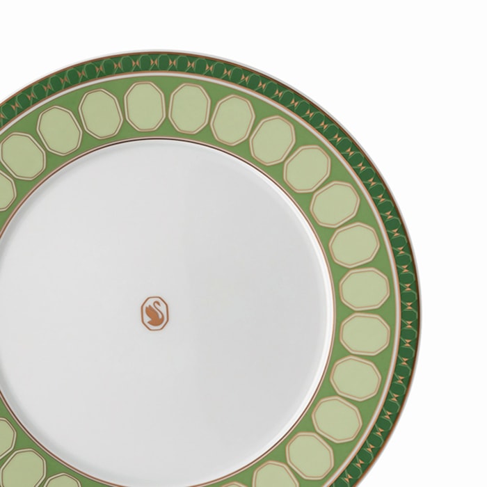 Prato de Sobremesa em Porcelana Verde Swarovski Rosenthal - 23cm - Madel Home