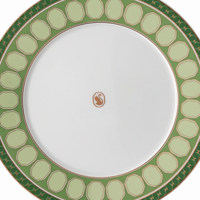 Prato de Sobremesa em Porcelana Verde Swarovski Rosenthal - 23cm - Madel Home
