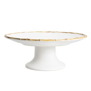 Prato para Bolo em Cerâmica com Bambu - 27cm
