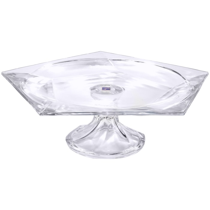 Prato para Bolo em Cristal Transparente - 35cm - Madel Home