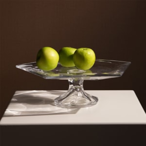Prato para Bolo em Cristal Transparente - 35cm