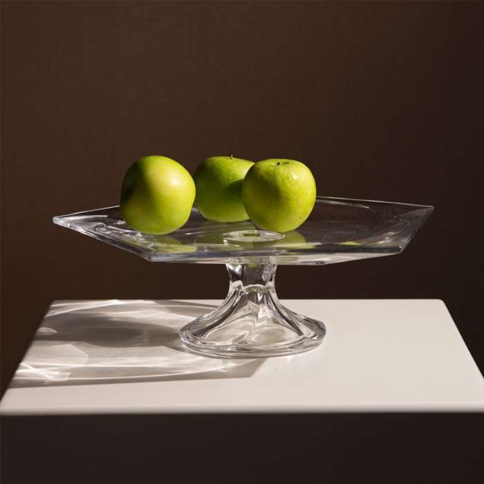 Prato para Bolo em Cristal Transparente - 35cm - Madel Home