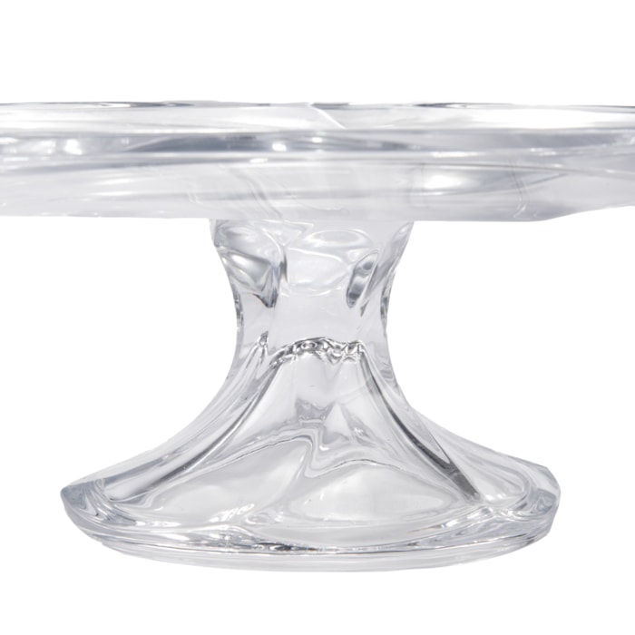 Prato para Bolo em Cristal Transparente - 35cm - Madel Home
