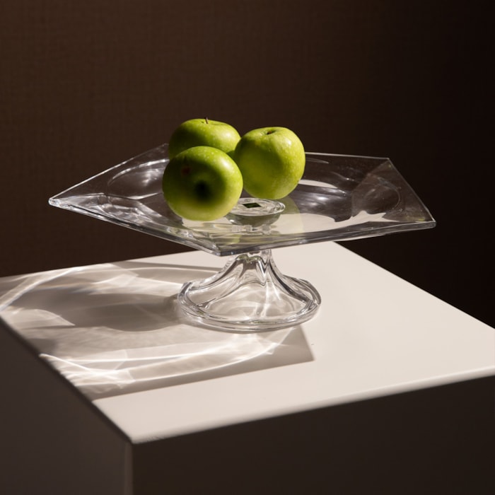 Prato para Bolo em Cristal Transparente - 35cm - Madel Home