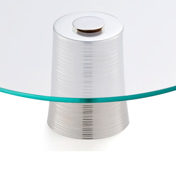Prato para Bolo em Vidro Baixo Spin St. James - 35cm - Madel Home