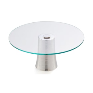 Prato para Bolo em Vidro Médio Spin St. James - 35cm