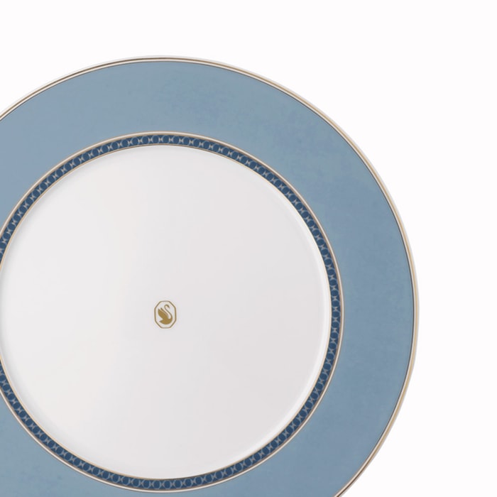 Prato Raso em Porcelana Azul Swarovski Rosenthal - 29cm - Madel Home