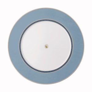 Prato Raso em Porcelana Azul Swarovski Rosenthal - 29cm