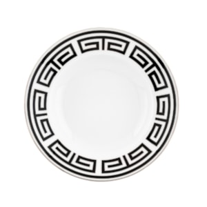 Prato Raso em Porcelana Preto Labirinto Nero Ginori - 28cm