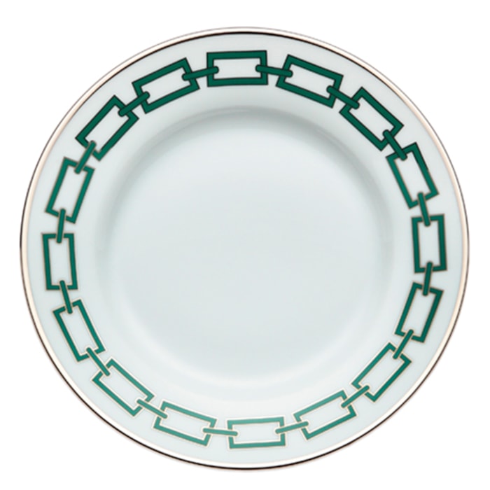 Prato Raso em Porcelana Verde Império Catena Ginori - 28cm - Madel Home