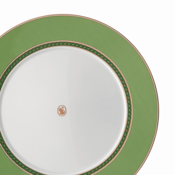 Prato Raso em Porcelana Verde Swarovski Rosenthal - 29cm - Madel Home