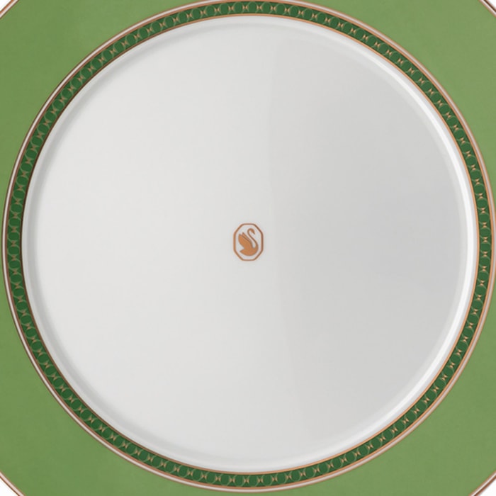 Prato Raso em Porcelana Verde Swarovski Rosenthal - 29cm - Madel Home