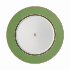 Prato Raso em Porcelana Verde Swarovski Rosenthal - 29cm