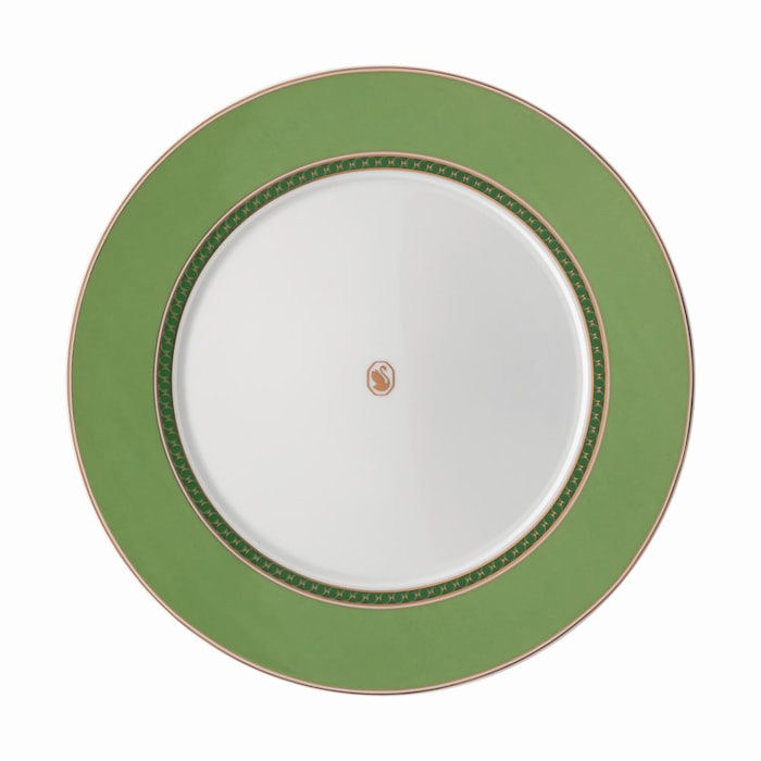 Prato Raso em Porcelana Verde Swarovski Rosenthal - 29cm - Madel Home