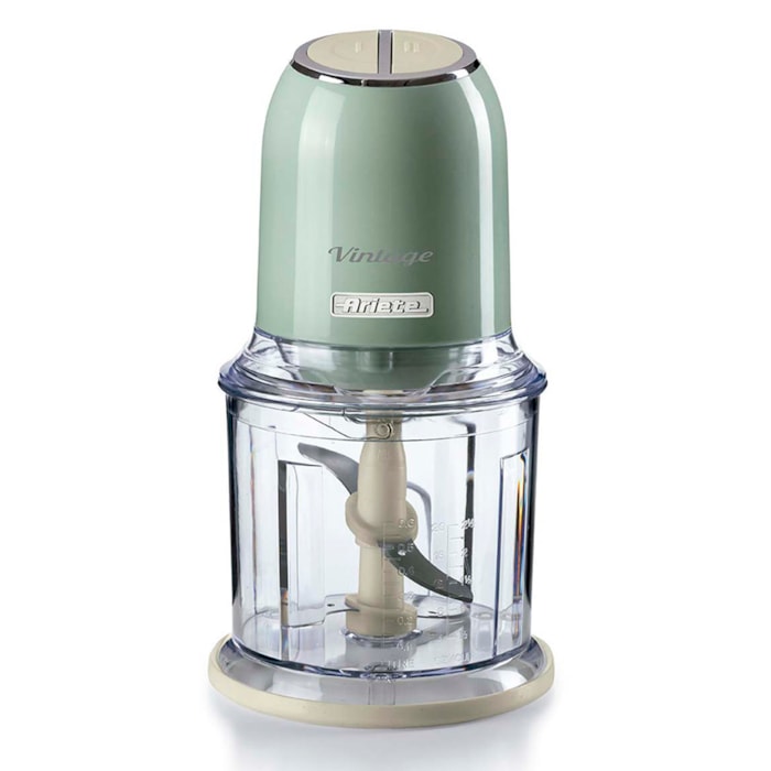 Processador Alimentos Vintage 600ml 250W 4 Lâminas Verde Ariete - 127V - Madel Home