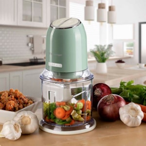 Processador Alimentos Vintage 600ml 250W 4 Lâminas Verde Ariete - 127V