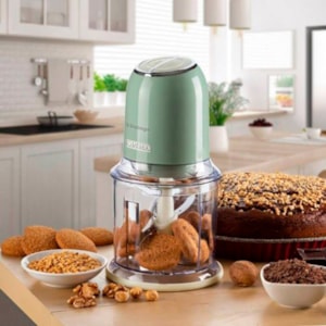 Processador Alimentos Vintage 600ml 400W 4 Lâminas Verde Ariete - 220V