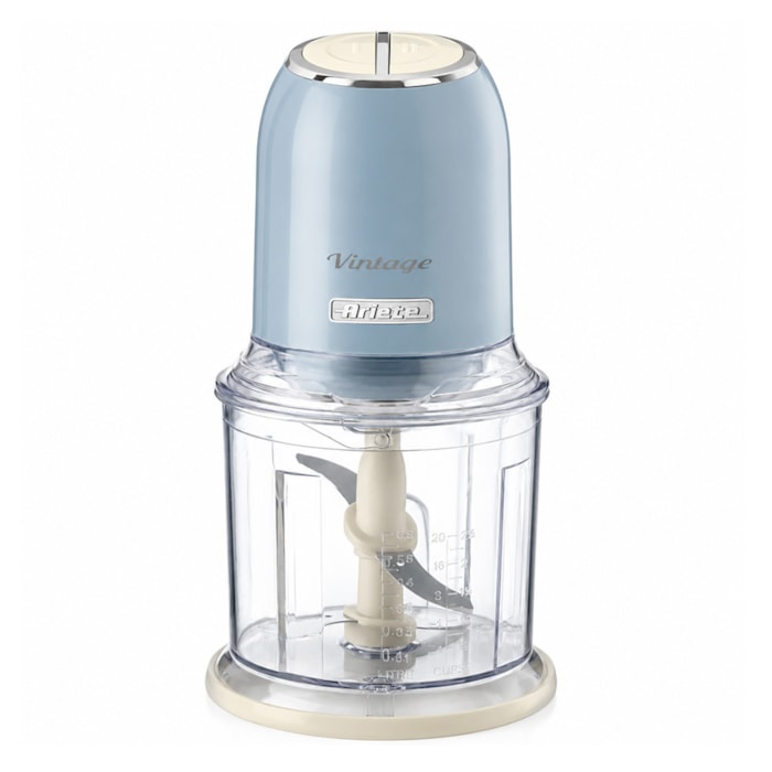 Processador Alimentos Vintage Azul 600ml 400W 2 Velocidades Ariete - 220V - Madel Home